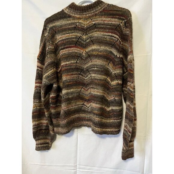 R D Style Mixed Stripe Pullover Women’s L Multicolour Jumper - Picture 4 of 11